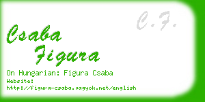 csaba figura business card